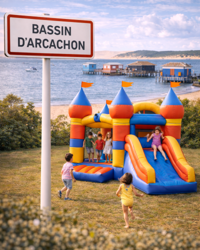 location-chateau-gonflable-bassin-daracachon